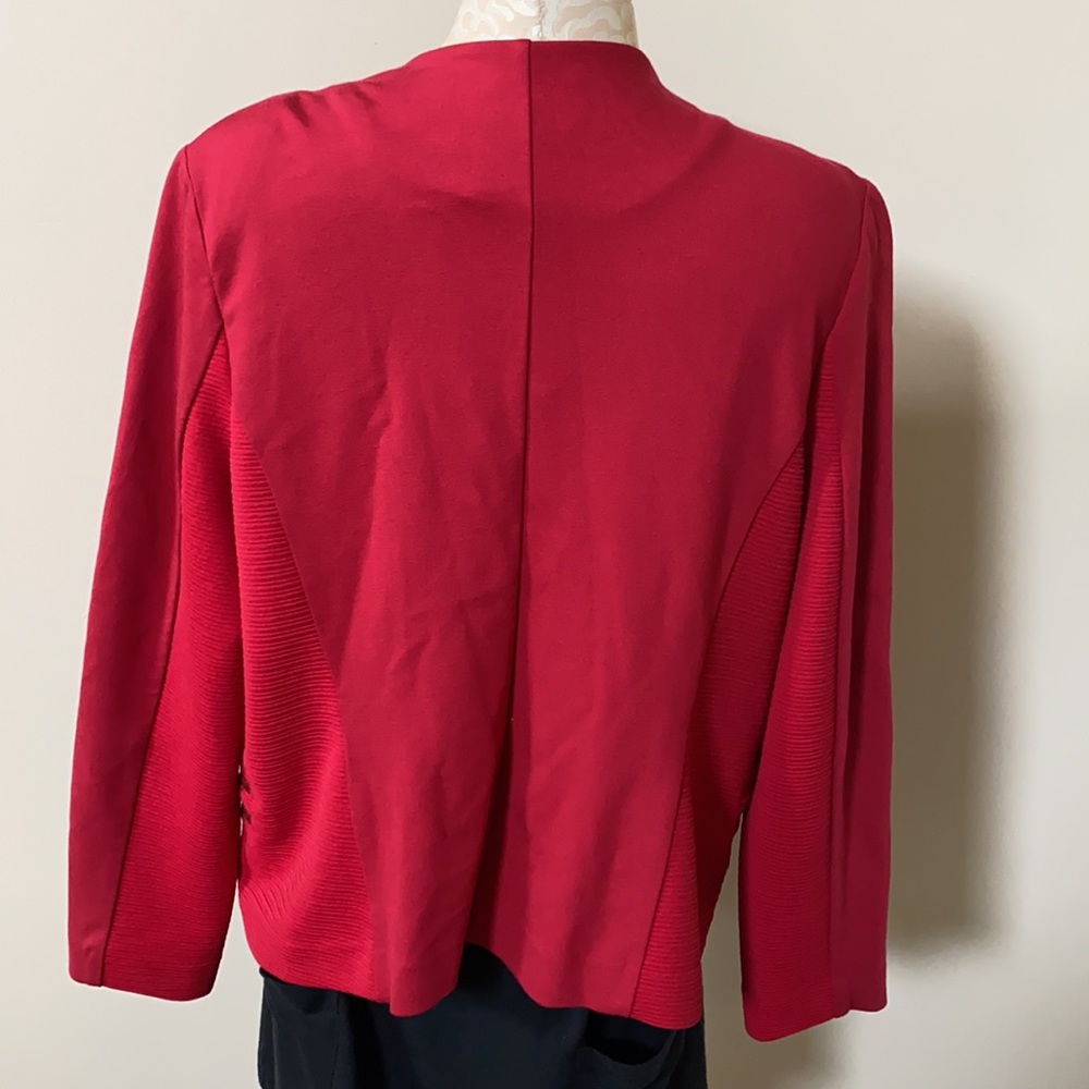 Chico’s Renaissance Red Modern Ponte Jacket - image 8